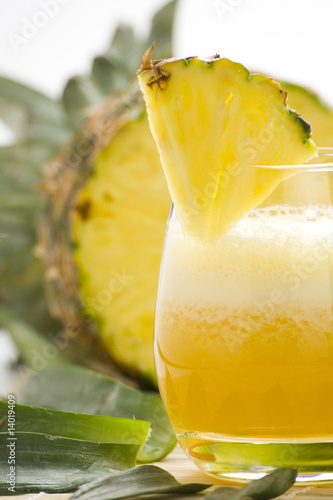 refreshing pineapple and orange milkshake