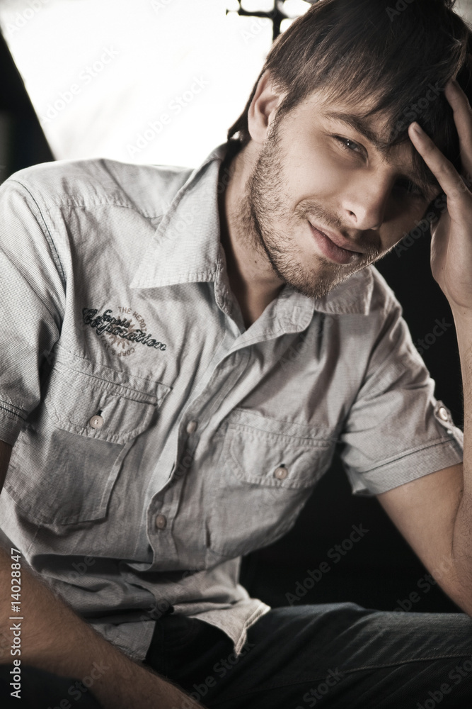 Fototapeta premium Young attractive man