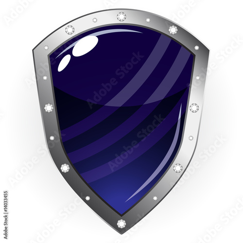 An old shield - vector illustration