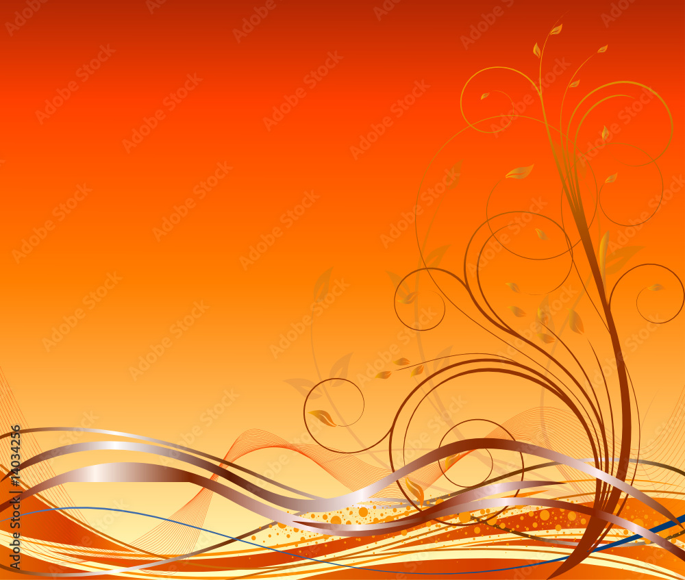 Floral abstract artistic vector background. Floral abstract artistic vector background.