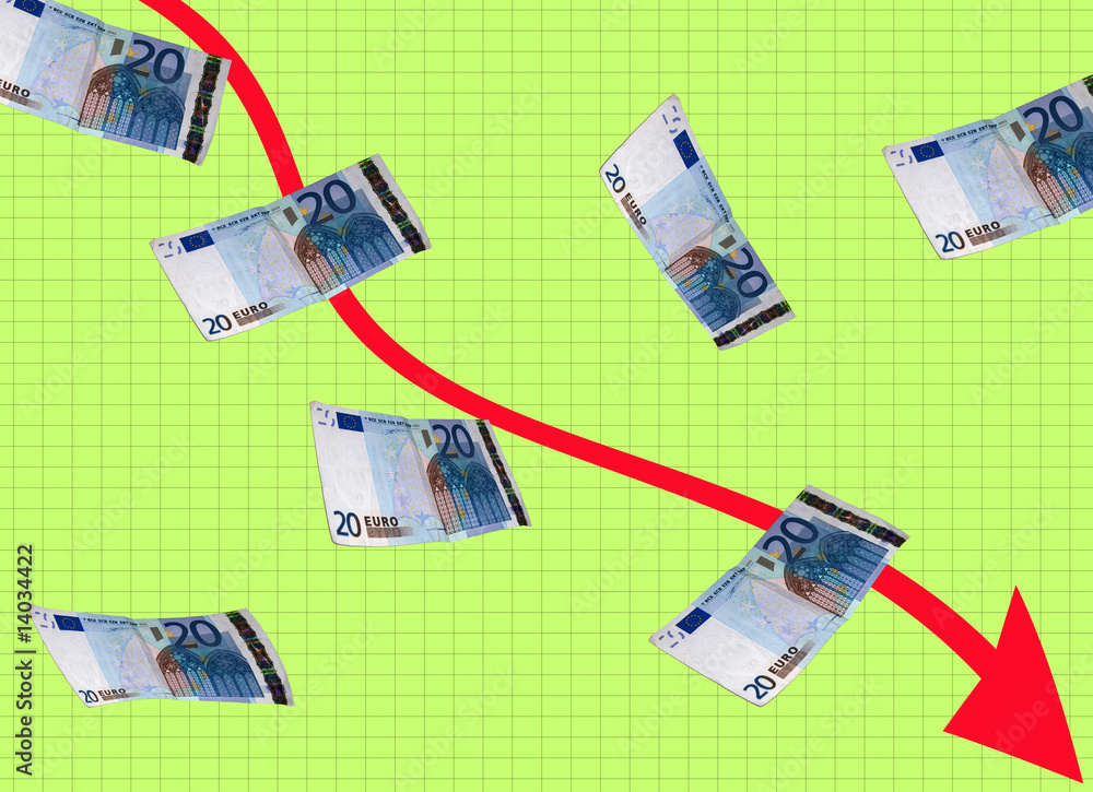 Fototapeta premium Bankructwo