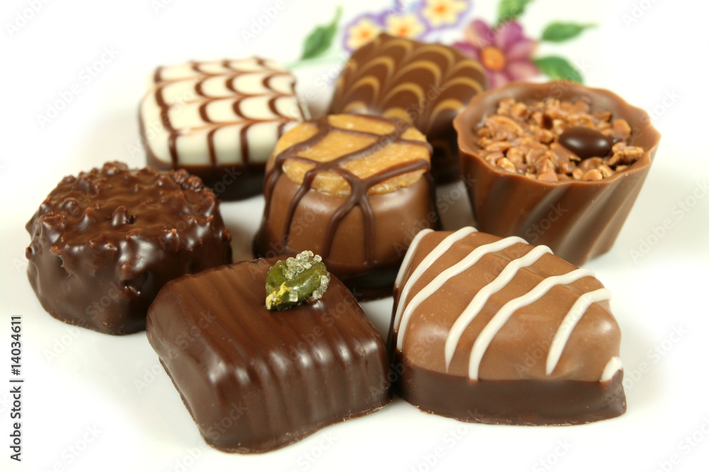 Isolated chocolates Isolated chocolates