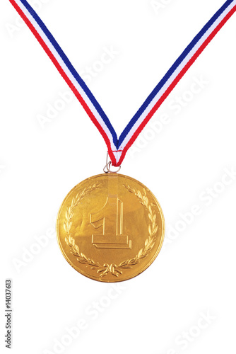 chocolate medal isolated on white