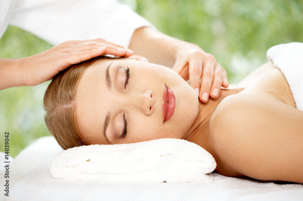 Young beautiful and relaxed lady taking spa treatment Young beautiful and relaxed lady taking spa treatment