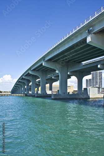 Bridge in city of Miami Florida