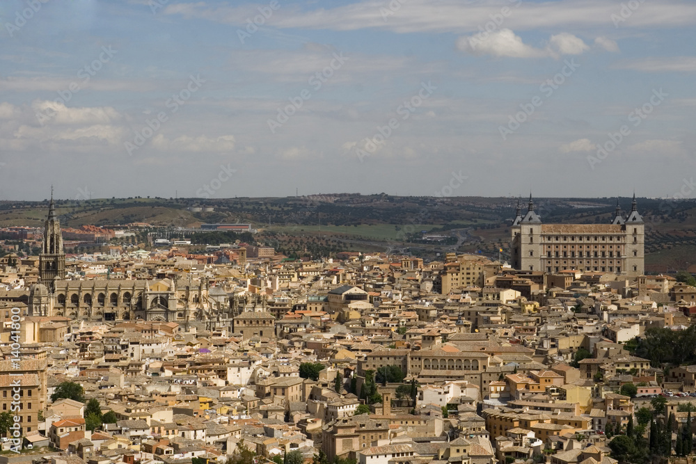 vista de la ciudad de Toledo, España