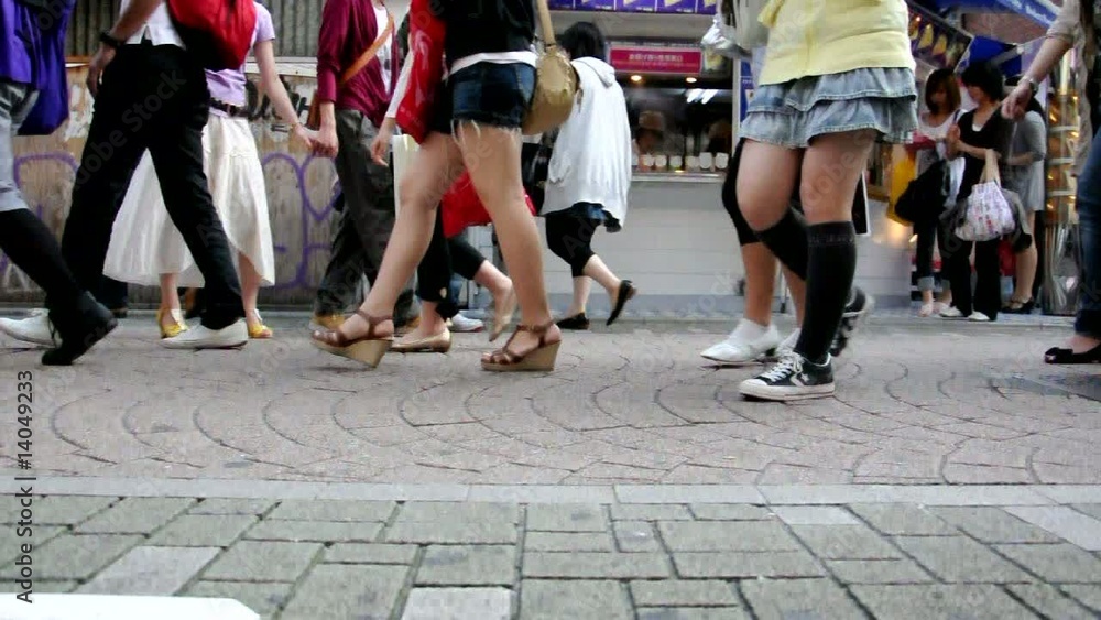 Tokyo, quartier Harajuku - HD, accéléré