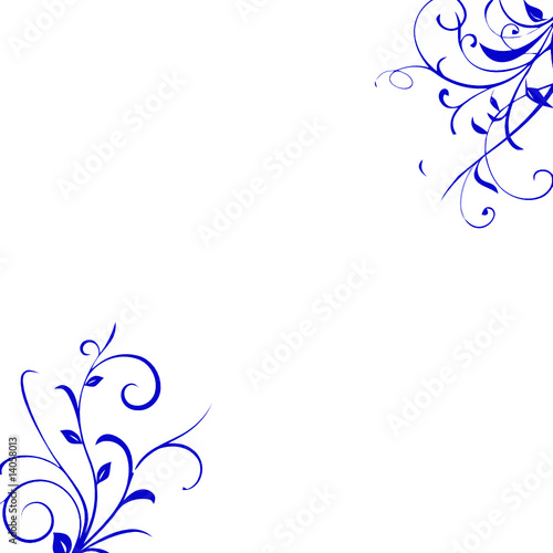 FOND FLORAL BLEU VECTEUR