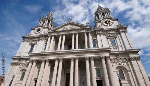 The front of St. Paul's Cathedral