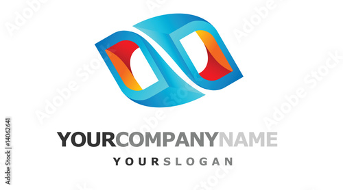 Abstract blue company logo