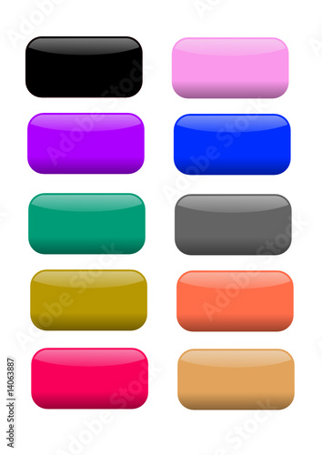 buntes Button Set als Vektor
