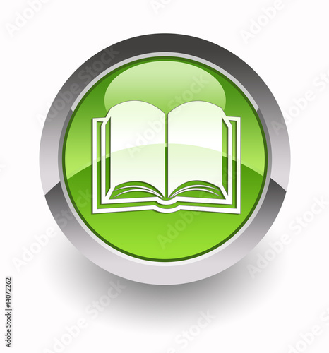 Book glossy icon