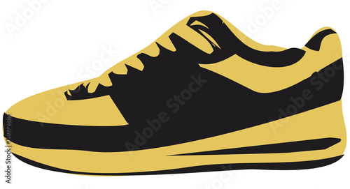 stylized skate shoe ready for logo