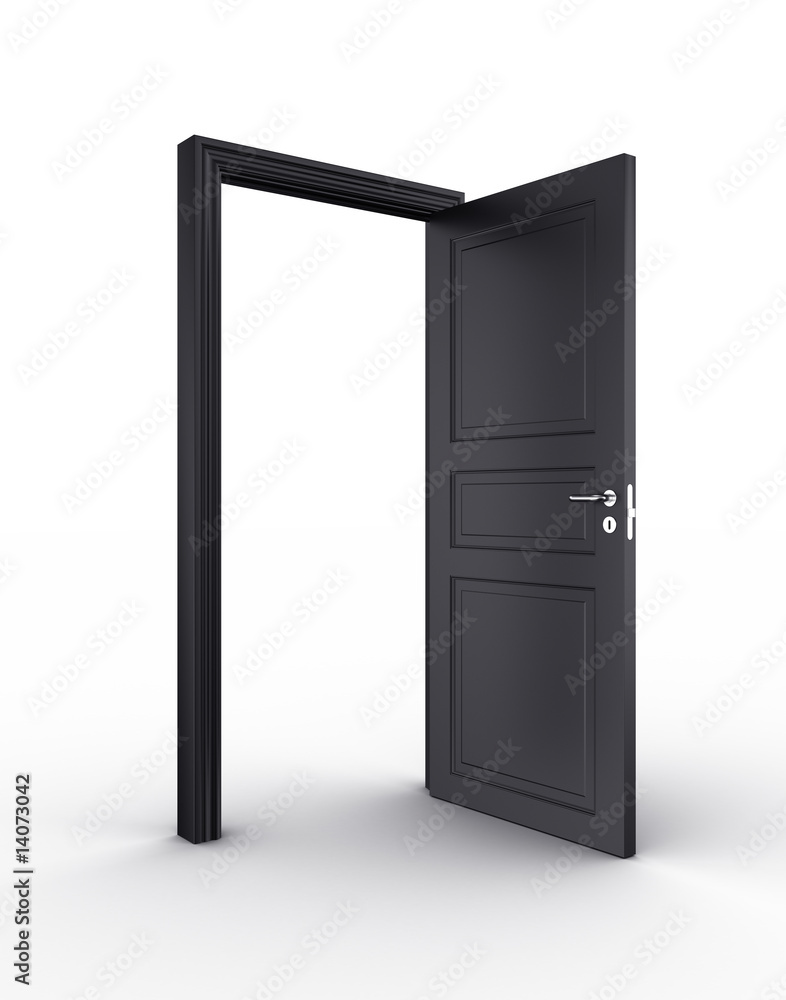 Open black door Open black door