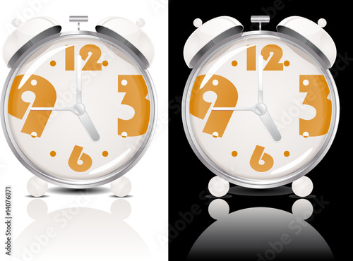 Alarm Clock Illustration (Global Swatches Included)