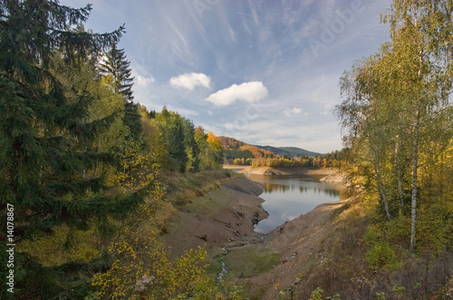 Water dam in Vir, Czech republic