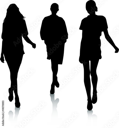 silhouette fashion girls