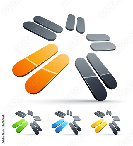 Business logo design color collection