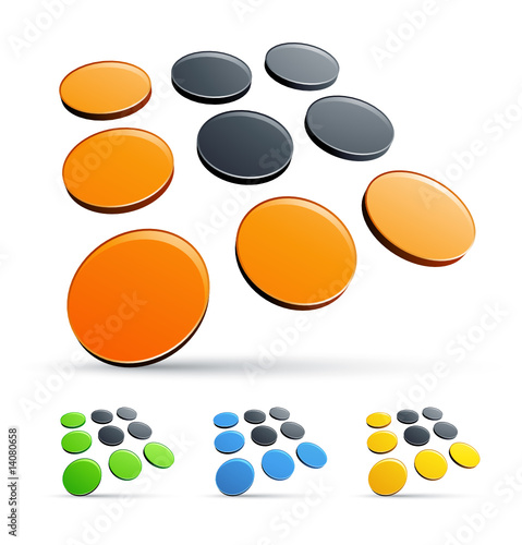 Business logo design color collection