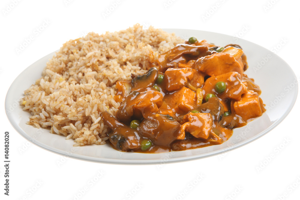 Chinese Chicken Curry & Fried Rice