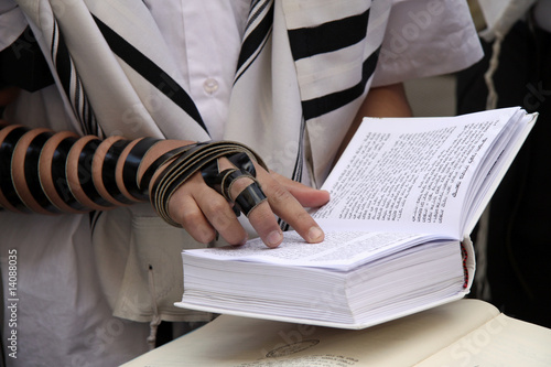 Jewish Prayer at the Western Wall in Jerusalem.Israel