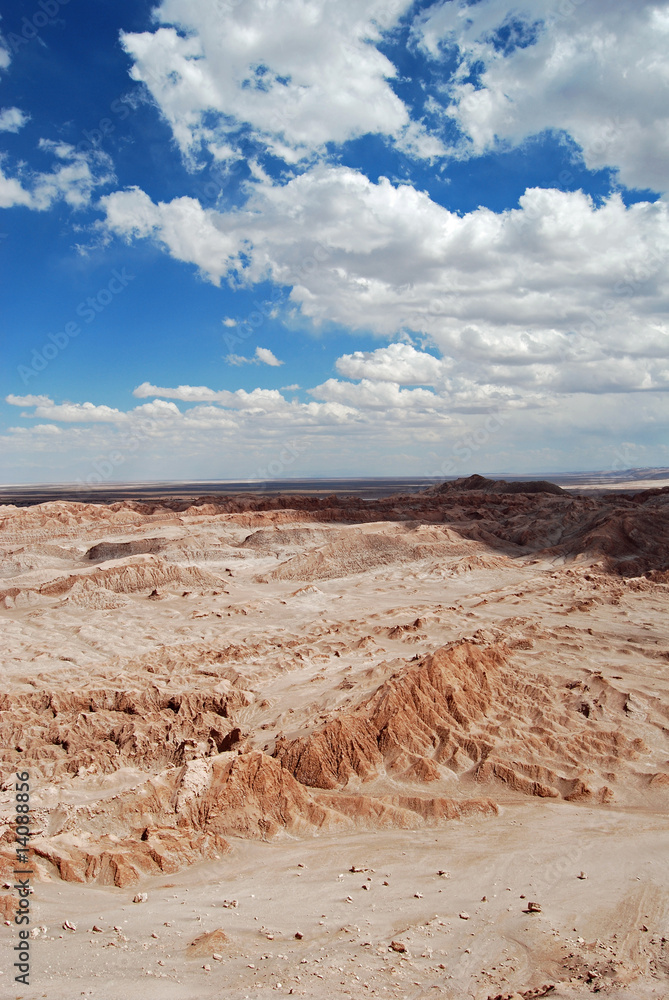 Ridges in desert landscape, Atacama