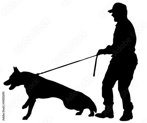 cane che attacca (vettoriale)