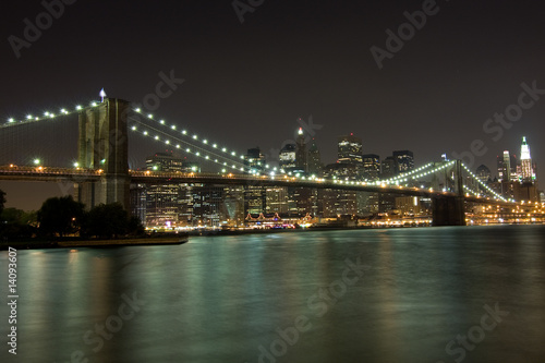 New York  Brooklyn Bridge at night