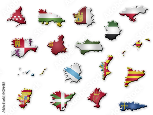 Mapa de las autonomias españolas photo