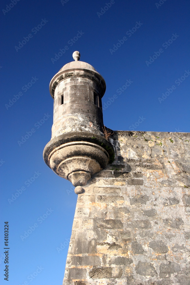 Puerto Rico's famous silhouette: El Morro fort in old San Juan