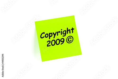 Copyright 2009 Note