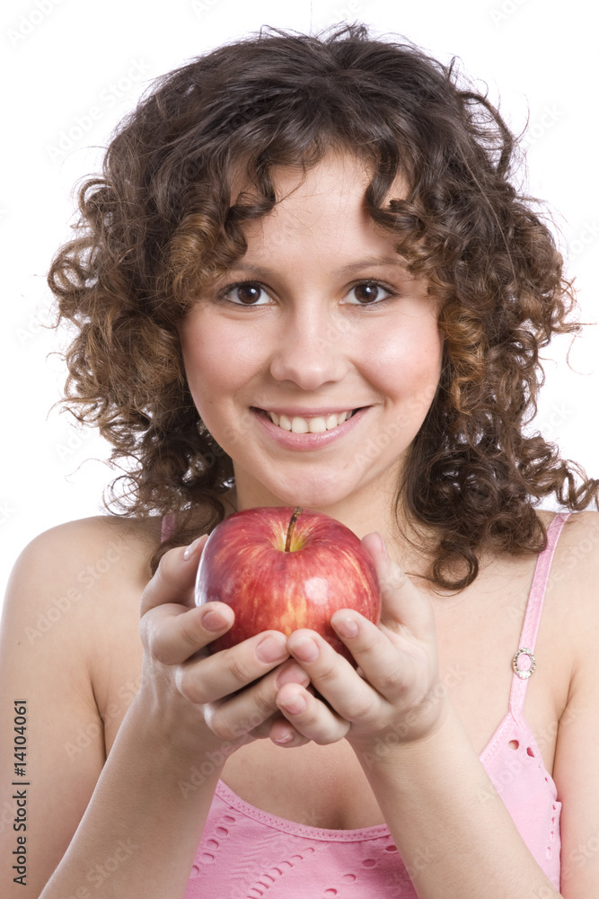 Woman with apple Woman with apple
