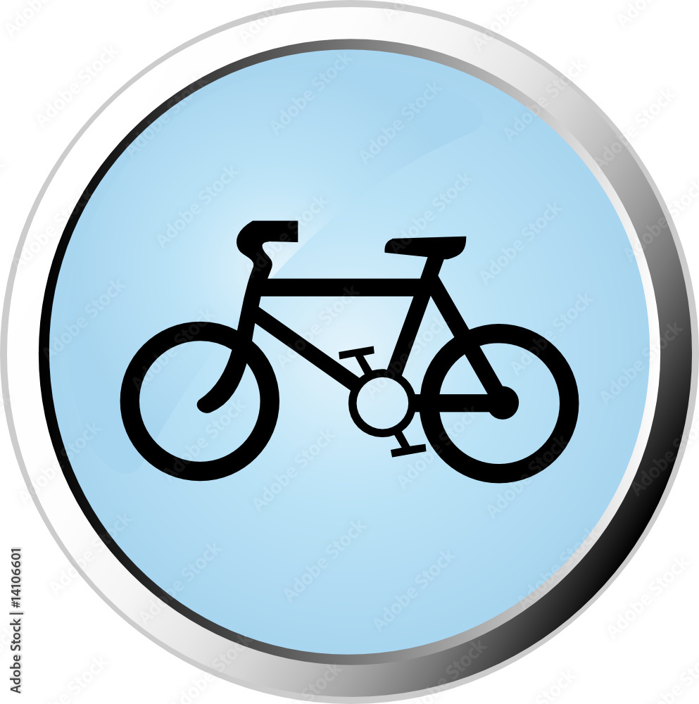 Bicycle web button Bicycle web button