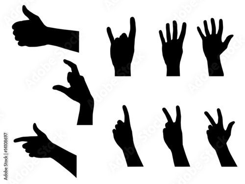 silhouette of hands