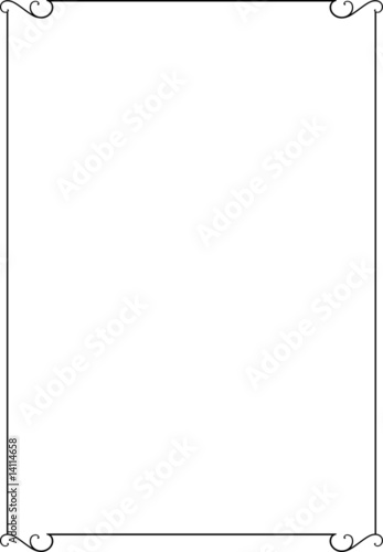 Vector decorative frame