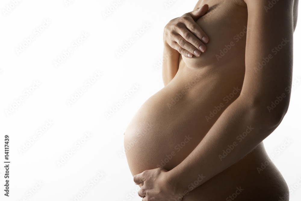 Soft Focus View Of Pregnant Woman Soft Focus View Of Pregnant Woman