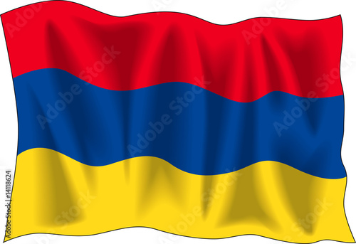 Free Download Waving flag of Armenia isolated on white - GFXLoad