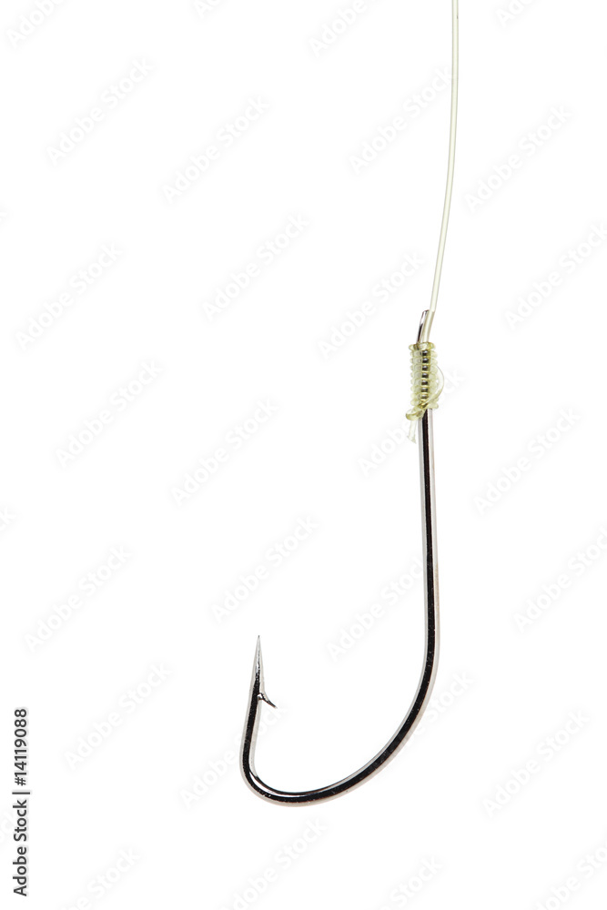 Fishing hook isolated on white background Fishing hook isolated on white background