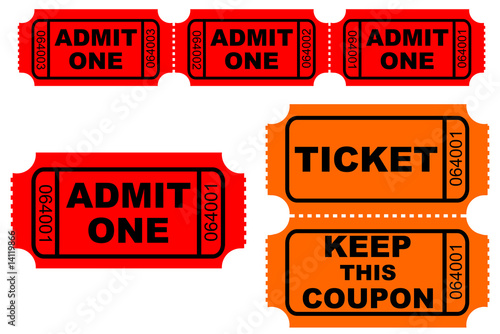 Admission and raffle tickets