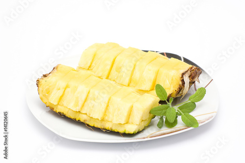 pineapple on a plate