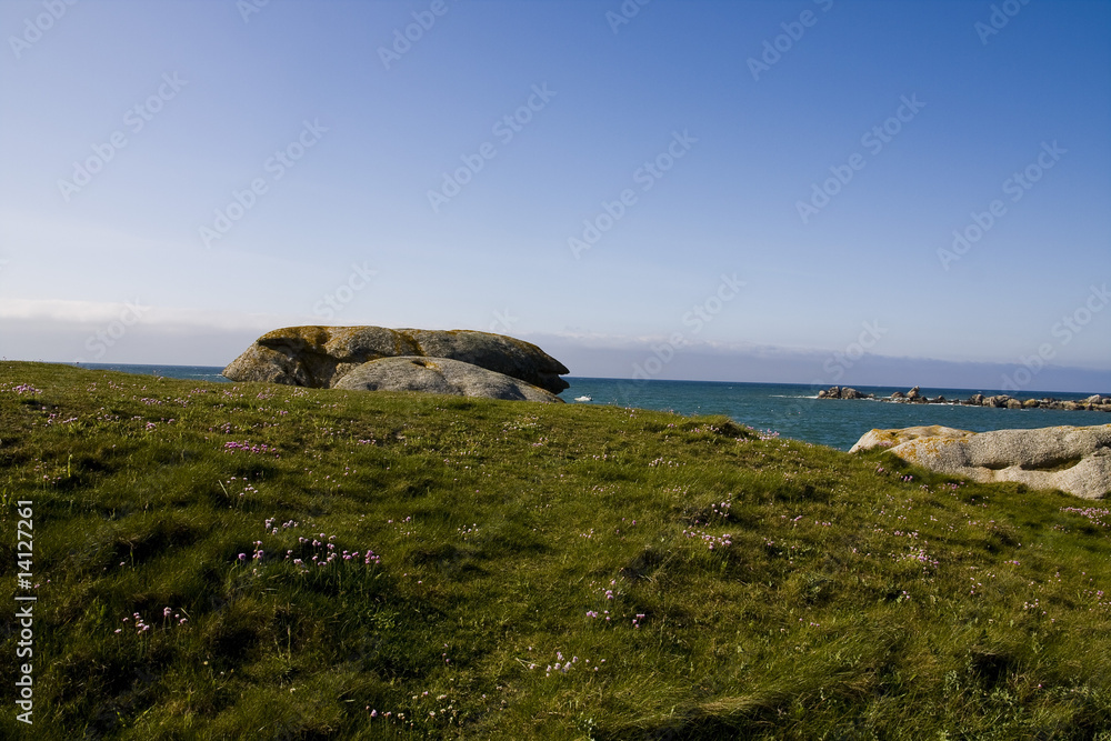 rocks on a beach in brittany