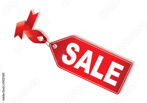 Sales tag isolated on white background