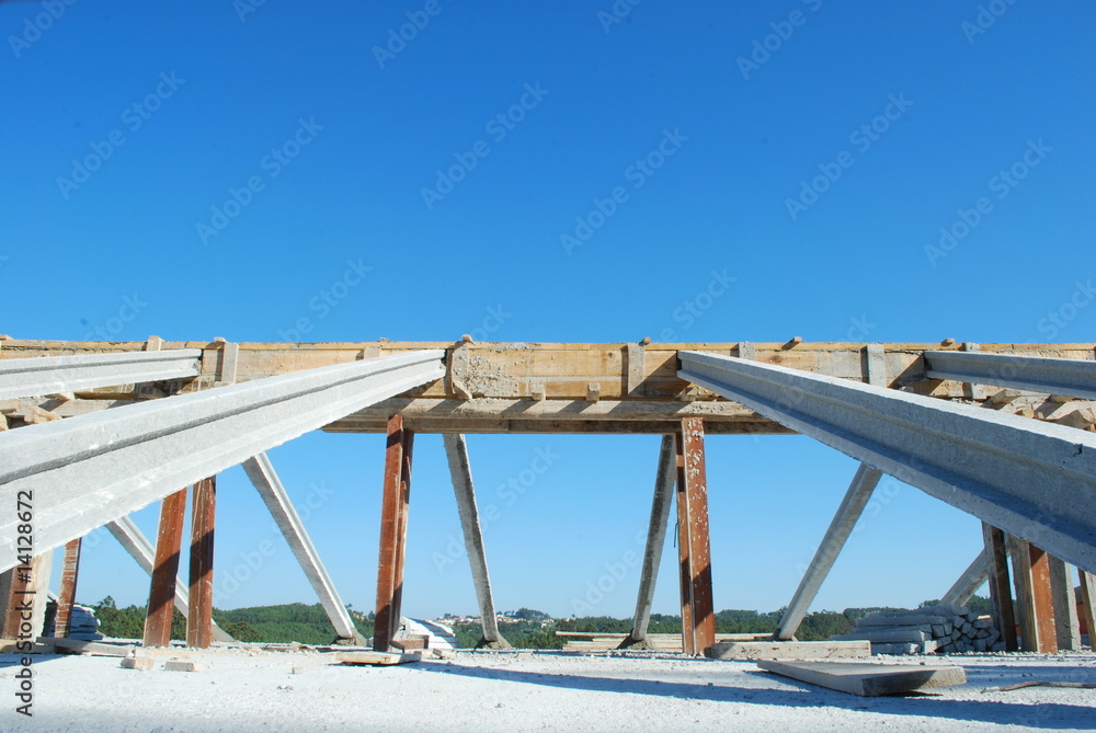 Framework for the roof Framework for the roof