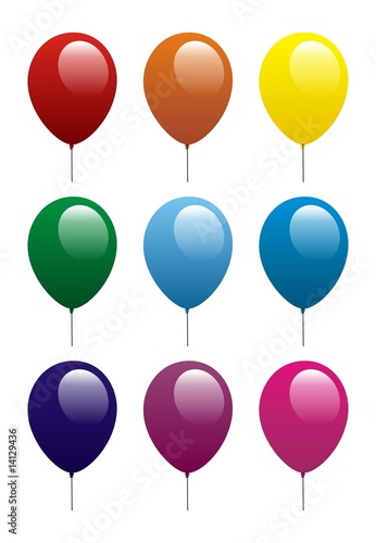Bunte Ballons Vektor