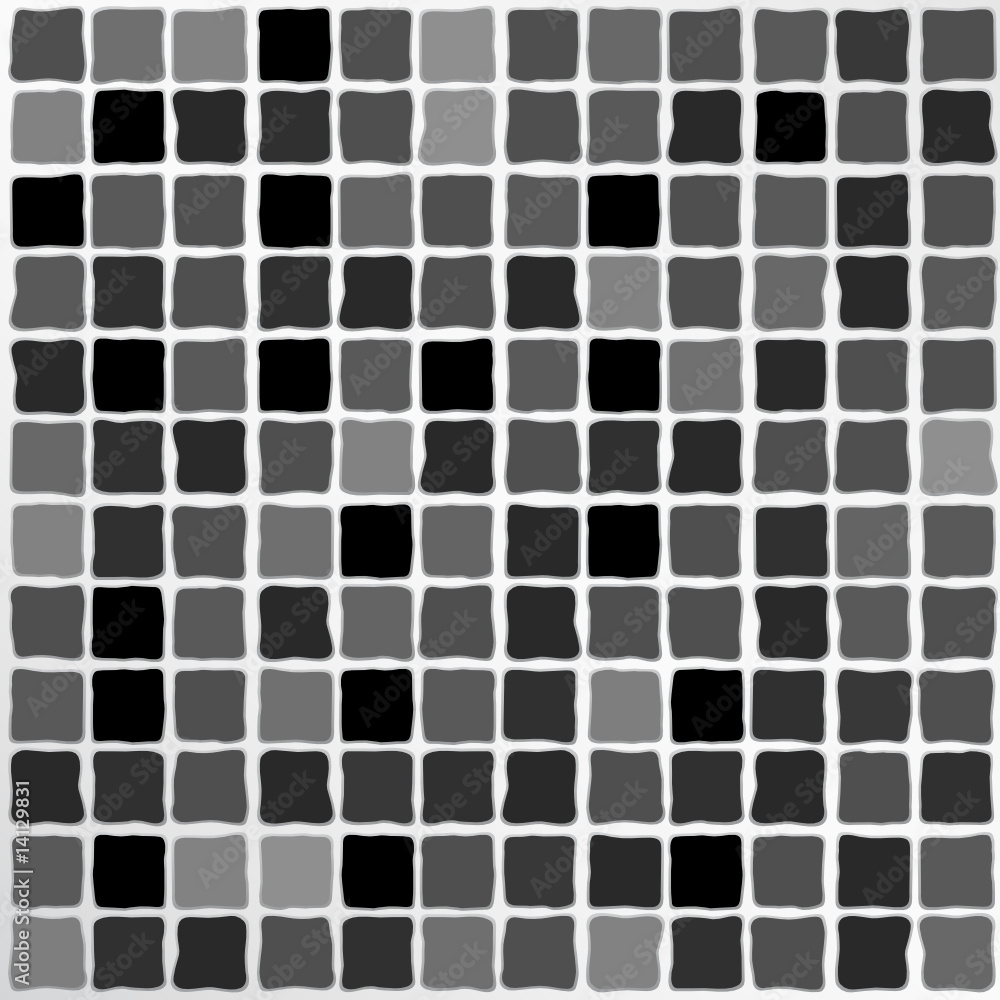 Vector Black Mosaic Tiles