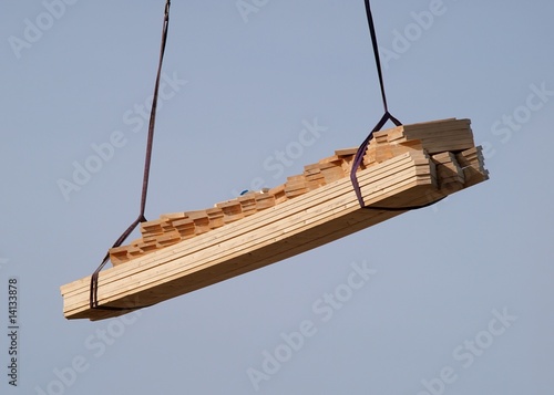 Tableau sur toile Planks in the air