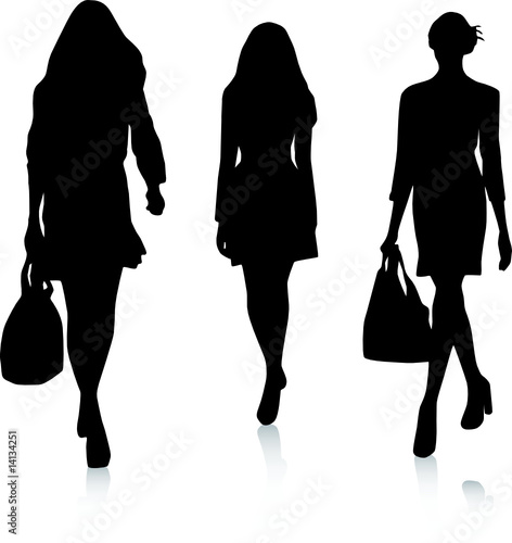 silhouette fashion girls