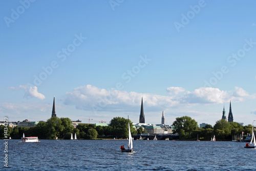 Segeln auf der Alster