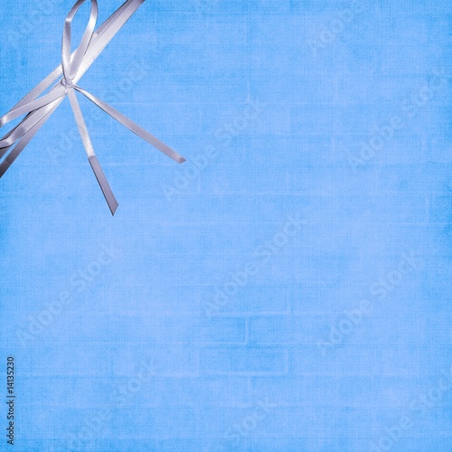 fond bleu et ruban