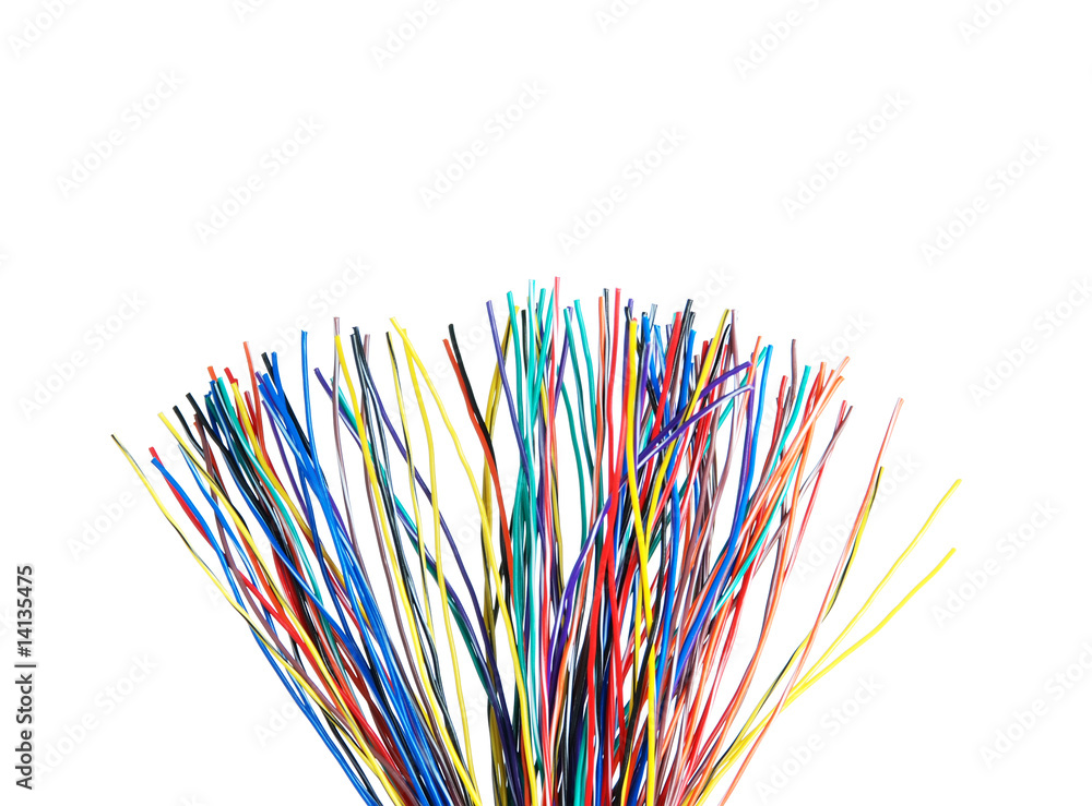 The braided color computer cable The braided color computer cable
